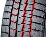 Острые грани блоков шины Dunlop Winter Maxx WM02