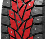Блоки в виде ромбов и треугольников шины Dunlop sp winter ice02