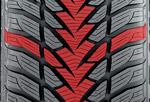 V-образный рисунок шины Goodyear Ultra Grip