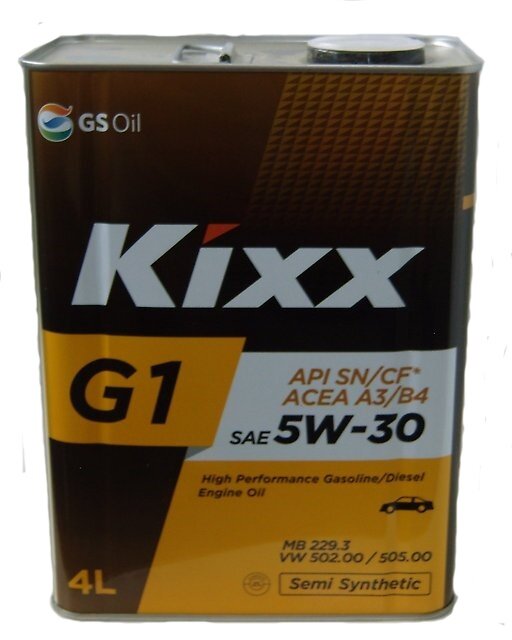 Масло моторное KIXX G1 A3/B4 5W30 4л