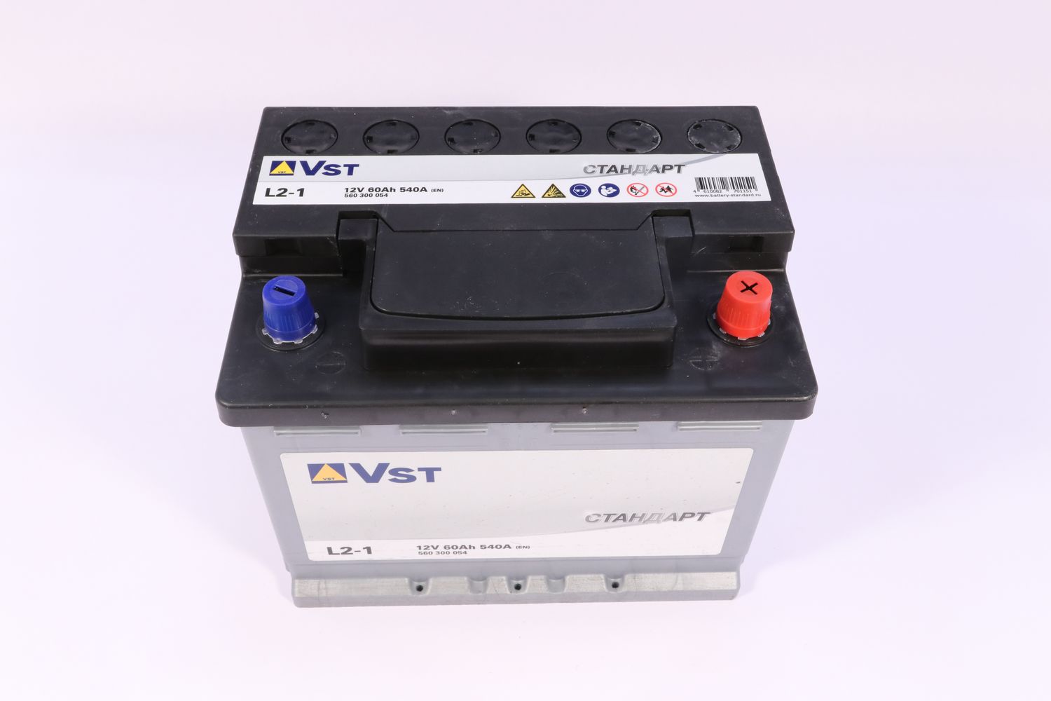 Аккумулятор VST Стандарт 60A/ч 12V 540A (242x175х190) обрат. п.