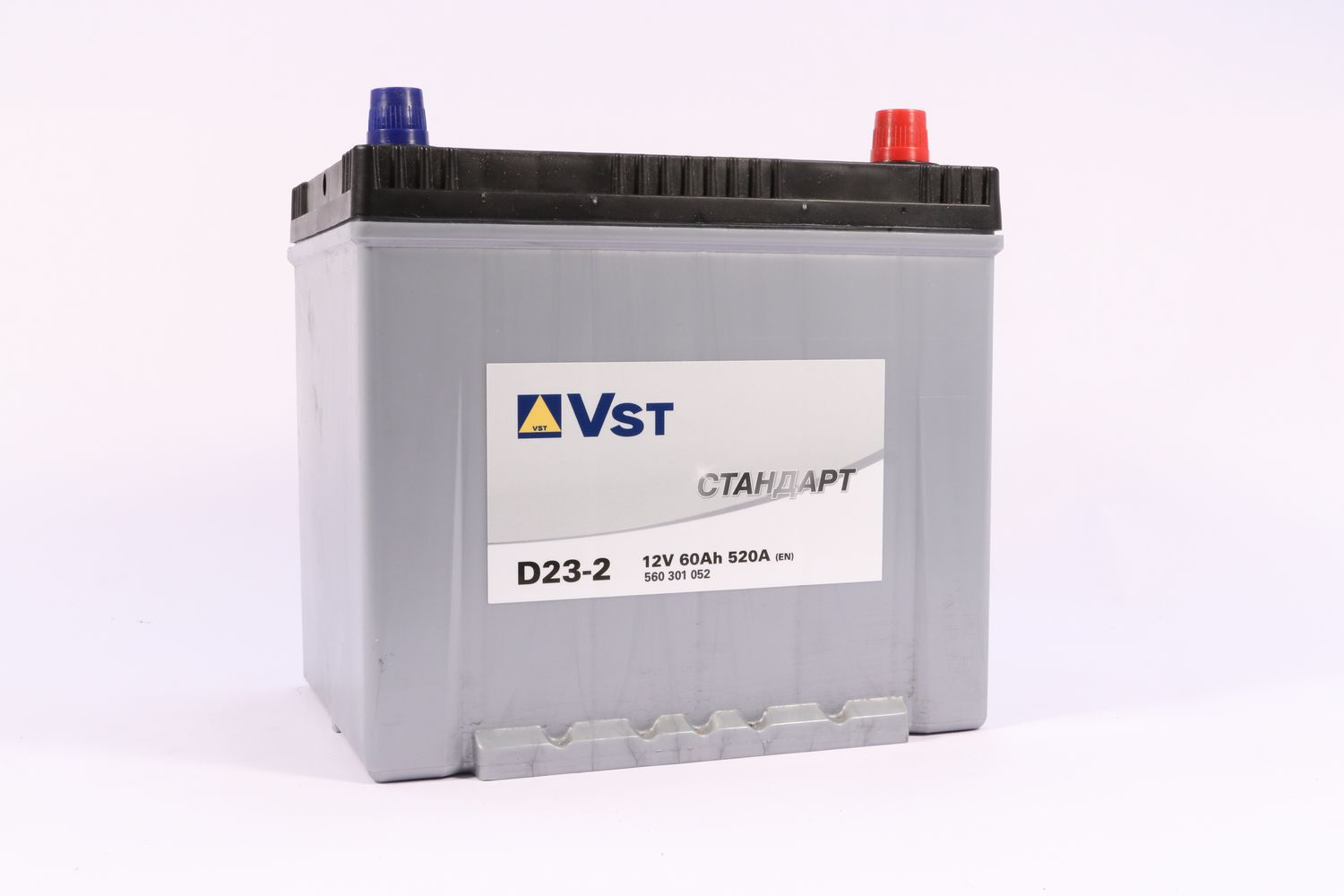 Аккумулятор VST Стандарт 60A/ч 12V 520A  (230x175х223) ASIA обрат. п.